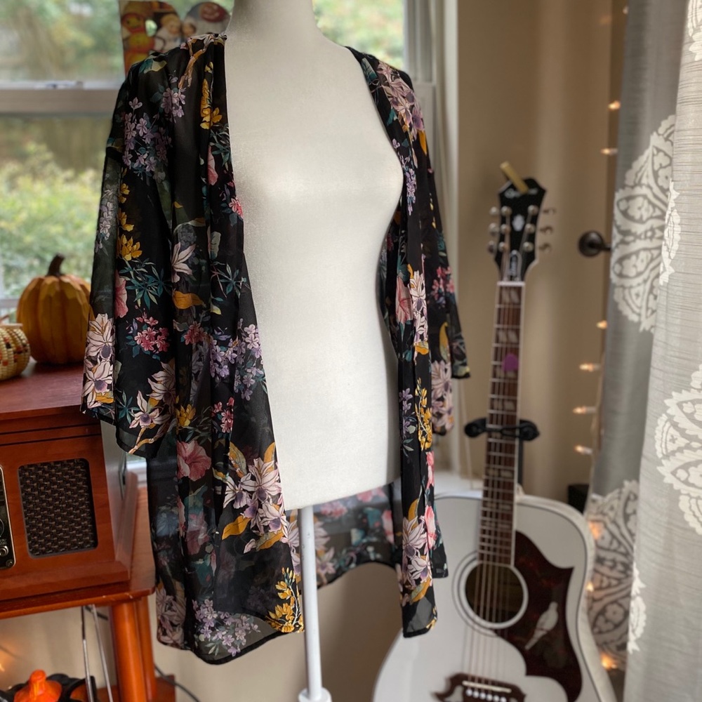 Floral kimono - M - H&M